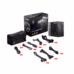 MSI MPG A1000G PCIE5 unité d'alimentation d'énergie 1000 W 20+4 pin ATX ATX Noir - Vue supplémentaire 5
