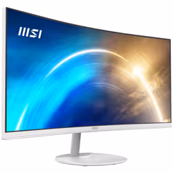MSI Pro MP341CQW, 86,4 cm (34"), 3440 x 1440 pixels, UltraWide Quad HD, Blanc