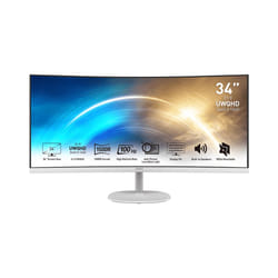MSI Pro MP341CQWDE écran plat de PC 34" UltraWide Quad HD Blanc