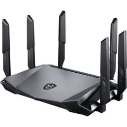 MSI RadiX AX6600 WiFi 6 Tri-Band routeur sans fil Gigabit Ethernet Tri-bande (2,4 GHz / 5 GHz / 5 GHz) Noir
