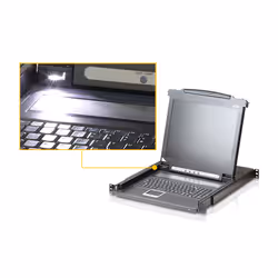 ATEN Console LCD à un seul rail (PS/2-USB, VGA) - Vue supplémentaire 4