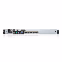 ATEN Commutateur KVM LCD à deux rails 8 ports Multi-Interface Cat 5 sur IP accès de partage 1 local/distant