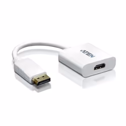 ATEN Adaptateur DisplayPort à HDMI, DisplayPort, HDMI, Mâle, Femelle, Droit, Droit