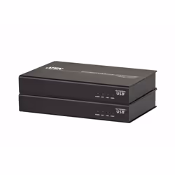 ATEN Système d'extension KVM DVI HDBaseT avec ExtremeUSB® (1920 x 1200 à 100m), Émetteur et récepteur, Avec fil, 100 m, Cat5e ...