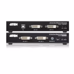 ATEN Système d'extension KVM USB DVI Dual View HDBaseT™ 2.0 (1920 x 1200 à 100 m)
