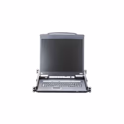 ATEN Commutateur KVM VGA LCD à un seul rail 8 ports PS/2-USB sur IP accès de partage 1 local/distant - Vue supplémentaire 4