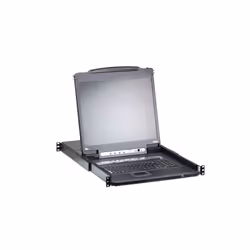 ATEN Commutateur KVM VGA LCD à un seul rail 8 ports PS/2-USB sur IP accès de partage 1 local/distant - Vue supplémentaire 5