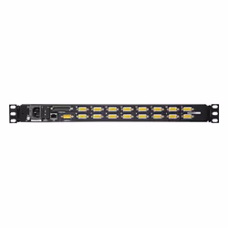 ATEN Commutateur KVM VGA LCD à un seul rail 16 ports PS/2-USB sur IP accès de partage 1 local/distant