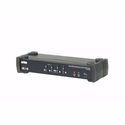 ATEN Commutateur KVMP™ MST DisplayPort 4K 4 ports USB 3.0 (câbles inclus), 4096 x 2160 pixels, 4K Ultra HD, 4,89 W, Noir