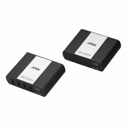 ATEN Système d'extension CAT 5 USB 2.0 4 Ports, Émetteur et récepteur AV, 100 m, Avec fil, Noir, Blanc