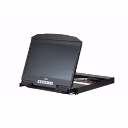 ATEN Console LCD à écran large à deux rails de très faible profondeur (USB, HDMI / DVI / VGA)