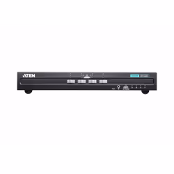 ATEN Commutateur KVM sécurisé DVI USB à 4 ports (conforme à PSS PP v3.0), 3840 x 2160 pixels, 4K Ultra HD, Grille de montage, ...