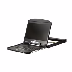 ATEN Console LCD grand écran à un seul rail et à très faible profondeur (USB