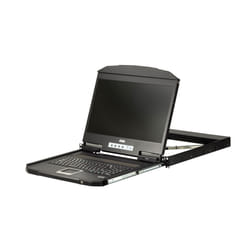 ATEN Console LCD grand écran à un seul rail et à très faible profondeur (USB, VGA)