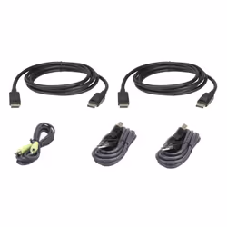 ATEN Kit de câbles KVM sécurisé deux affichages DisplayPort USB 1