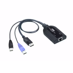 ATEN Adaptateur KVM de média virtuel DisplayPort USB (prend en charge lecteur de carte à puce et désembeddeur audio), USB, US ...