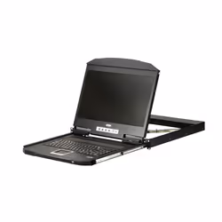 ATEN Console LCD grand écran à un seul rail et à très faible profondeur (USB