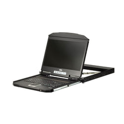 ATEN Console LCD grand écran à un seul rail et à très faible profondeur (USB, HDMI)