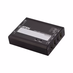 ATEN Système d’extension CAT 5 USB 2.0 à 4 ports (100 m), Émetteur et récepteur, Avec fil, 100 m, Cat5, Noir, Métal