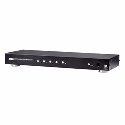 ATEN Commutateur HDMI True 4K à 4 ports avec deux sorties, HDMI, Métal, Noir, 60 Hz, 3 m, 3840 x 2160, 4096 x 2160