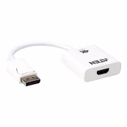 ATEN Adaptateur actif DisplayPort vers HDMI True 4K, 4096 x 2160 pixels, 60 Hz, Blanc, Convertisseur vidéo actif, 0 - 50 °C,  ...