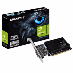 Gigabyte GV-N730D5-2GL, GeForce GT 730, 2 Go, GDDR5, 64 bit, 4096 x 2160 pixels, PCI Express x8 2.0