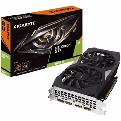 Gigabyte GV-N166TOC-6GD, GeForce GTX 1660 Ti, 6 Go, GDDR6, 192 bit, 7680 x 4320 pixels, PCI Express x16 3.0