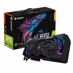 Gigabyte AORUS GV-N3080AORUS M-10GD, GeForce RTX 3080, 10 Go, GDDR6X, 320 bit, 7680 x 4320 pixels, PCI Express x16 4.0