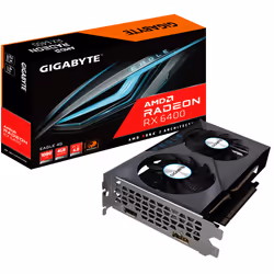 Gigabyte EAGLE Radeon RX 6400 4G, Radeon RX 6400, 4 Go, GDDR6, 64 bit, 7680 x 4320 pixels, PCI Express 4.0