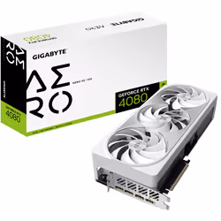 Gigabyte AERO GeForce RTX 4080 16GB OC, GeForce RTX 4080, 16 Go, GDDR6X, 256 bit, 7680 x 4320 pixels, PCI Express 4.0