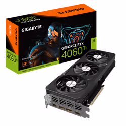 Gigabyte GAMING GeForce RTX 4060 Ti OC 16G, GeForce RTX 4060 Ti, 16 Go, GDDR6, 128 bit, 7680 x 4320 pixels, PCI Express 4.0