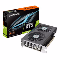 Gigabyte EAGLE GeForce RTX 3050 OC 6G, GeForce RTX 3050, 6 Go, GDDR6, 96 bit, 7680 x 4320 pixels, PCI Express 4.0