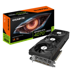 GIGABYTE GeForce RTX 4070 Ti SUPER WINDFORCE MAX OC - 16GB GDDR6X, 256bit, PCI-E 4.0, 2655MHz Fréquence de Base, 3 x DisplayPort 1.4a, 1 x HDMI 2.1a, NVIDIA DLSS 3, GV-N407TSWF3MAX OC-16GD