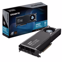 GIGABYTE Radeon PRO W7800 AI TOP 32G - 32 Go GDDR6, 256 bits, PCI-E 4.0, 3 x DisplayPort 2.1, W7800 AI TOP 32G, Radeon Pro W7 ...