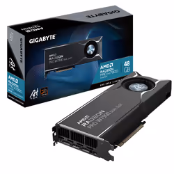GIGABYTE Radeon PRO W7900 Dual Slot AI TOP 48G - 48 Go GDDR6, 384 bits, PCI-E 4.0, 3 x DisplayPort 2.1, W7900 AI TOP 48G, Rad ...