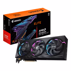 GIGABYTE AORUS Radeon RX 9070 XT ELITE 16G Carte Graphique - 16 Go GDDR6, 256 bits, PCI-E 5.0, 3100 MHz Fréquence du Cœur, 2  ...