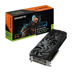GIGABYTE GeForce RTX 5070 Ti WINDFORCE OC SFF 16G Carte Graphique - 16Go GDDR7, 256 bits, PCI-E 5.0, XXXX MHz Core Clock, 3 x DP 2.1a, 1 x HDMI 2.1b, NVIDIA DLSS 4, GV-N507TWF3OC-16GD