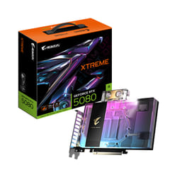 GIGABYTE AORUS GeForce RTX 5080 XTREME WATERFORCE WB 16G Carte Graphique - 16Go GDDR7, 256 bits, PCI-E 5.0, 2805MHz Core Clock, 3 x DP 2.1a, 1 x HDMI 2.1b, NVIDIA DLSS 4, GV-N5080AORUSX WB-16GD
