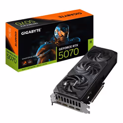GIGABYTE GeForce RTX 5070 WINDFORCE OC SFF 12G Carte Graphique - 16 Go GDDR7, 256 bits, PCI-E 5.0, XXXX MHz Core Clock, 3 x D ...
