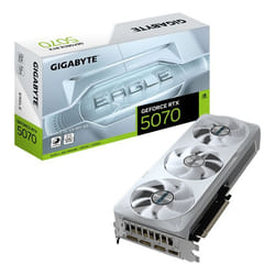 GIGABYTE GeForce RTX 5070 EAGLE OC ICE SFF 12G Carte Graphique - 12 Go GDDR7, 192 bits, PCI-E 5.0, XXXX MHz Core Clock, 3 x DP 2.1a, 1 x HDMI 2.1b, NVIDIA DLSS 4, GV-N5070EAGLEOC ICE-12GD