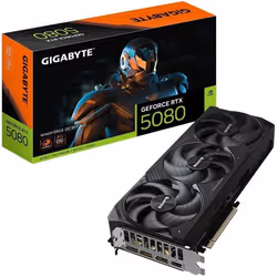 GIGABYTE GeForce RTX 5080 WINDFORCE OC SFF 16G Carte Graphique - 16 Go GDDR7, 256 bits, PCI-E 5.0, 2670MHz Fréquence du Cœur, ...