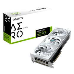 GIGABYTE GeForce RTX 5070 AERO OC 12G Carte Graphique - 12 Go GDDR7, 192 bits, PCI-E 5.0, XXXX MHz Core Clock, 3 x DP 2.1a, 1 x HDMI 2.1b, NVIDIA DLSS 4, GV-N5070AERO OC-12GD