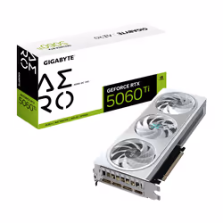 GIGABYTE GeForce RTX 5060 Ti AERO OC 16G Carte Graphique – 16 Go GDDR7, 128 bits, PCI-E 5.0, 2647MHz Fréquence du processeur, ...