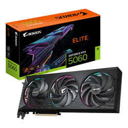 GIGABYTE AORUS GeForce RTX 5060 ELITE 8G Carte Graphique - 8GB GDDR7, 128bit, PCI-E 5.0, 2722 MHz Fréquence du cœur, 3 x DisplayPort, 1 x HDMI, GV-N5060AORUS E-8GD
