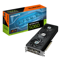 GIGABYTE GeForce RTX 5060 EAGLE MAX OC 8G Carte Graphique – 8 Go GDDR7, 128 bits, PCI-E 5.0, fréquence cœur 2550 MHz, 3 x DisplayPort, 1 x HDMI, NVIDIA DLSS 4, GV-N5060EAGLEMAX OC-8GD