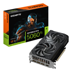 GIGABYTE GeForce RTX 5060 Ti WINDFORCE MAX OC 16G Carte Graphique – 16 Go GDDR7, 128 bits, PCI-E 5.0, 2587 MHz Fréquence du processeur, 3 x DisplayPort, 1 x HDMI, NVIDIA DLSS 4, GV-N506TWF2MAX OC-16GD