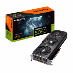 GIGABYTE GeForce RTX 5050 GAMING OC 8G Carte Graphique - 8GB GDDR6, 128bit, PCI-E 5.0, 2632MHz Fréquence du cœur, 2 x DP, 2 x ...