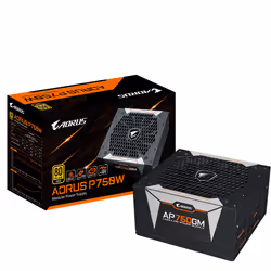 Gigabyte GP-AP750GM unité d'alimentation d'énergie 750 W 20+4 pin ATX ATX Noir