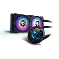 Gigabyte AORUS WATERFORCE X 240 système de refroidissement d’ordinateur Processeur Refroidisseur de liquide tout-en-un 12 cm Noir