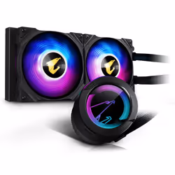 Gigabyte AORUS WATERFORCE 240, Refroidisseur de liquide tout-en-un, 12 cm, 56,47 cfm, Noir